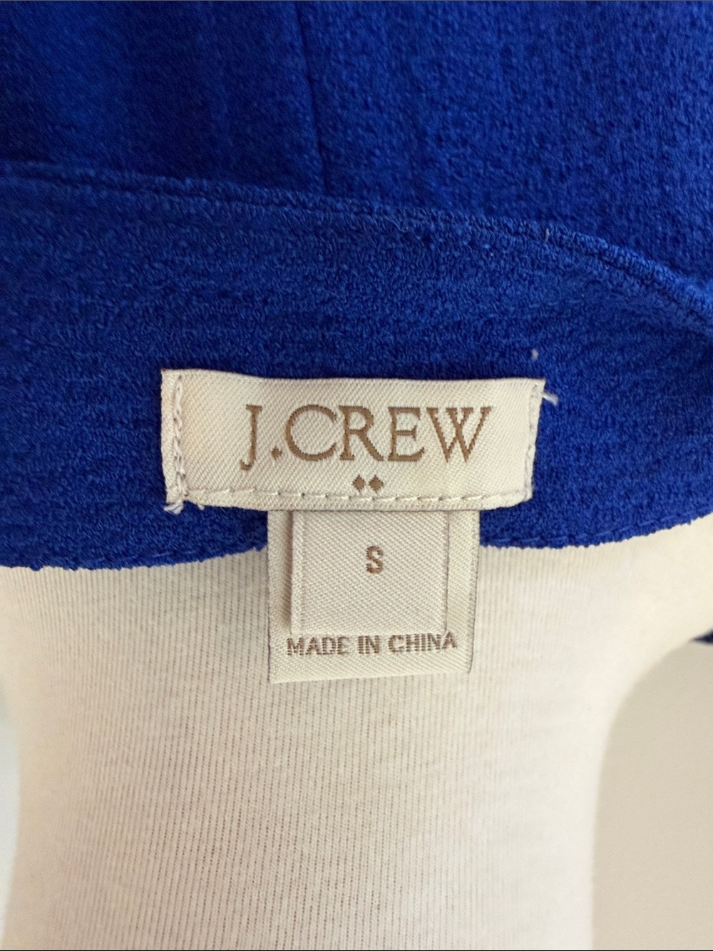 J Crew Classic V-Neck Long Sleeve Top - Royal Blue - Picture 2 of 3